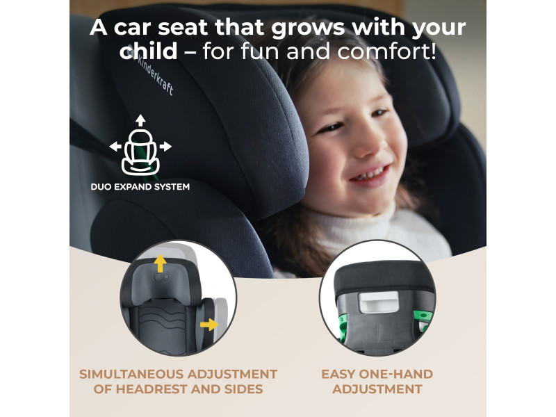 Автокресло Kinderkraft Xpand 2 i-Size Graphite Black (KCXPAN02BLK0000), Фото 14