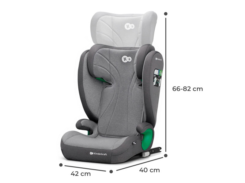 Автокрісло Kinderkraft Junior Fix 2 i-Size Rocket Grey (KCJUFI20GRY0000), Фото 12
