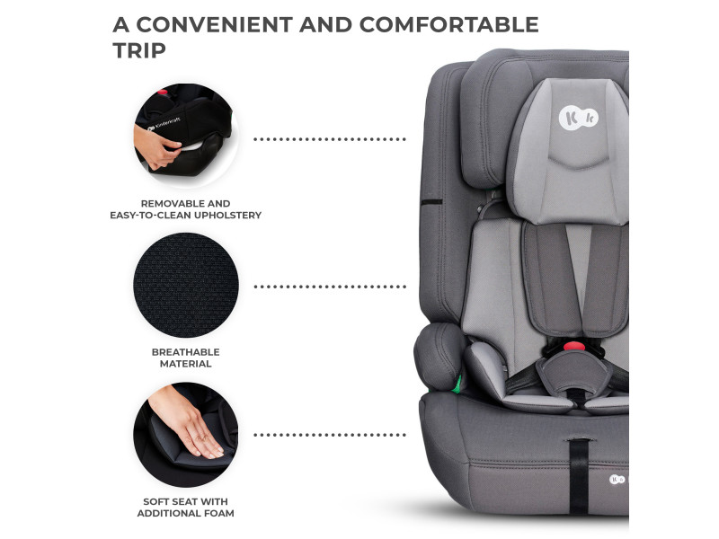 Автокресло Kinderkraft Safety Fix 2 i-Size Grey (KCSAFI02GRY0000), Фото 8