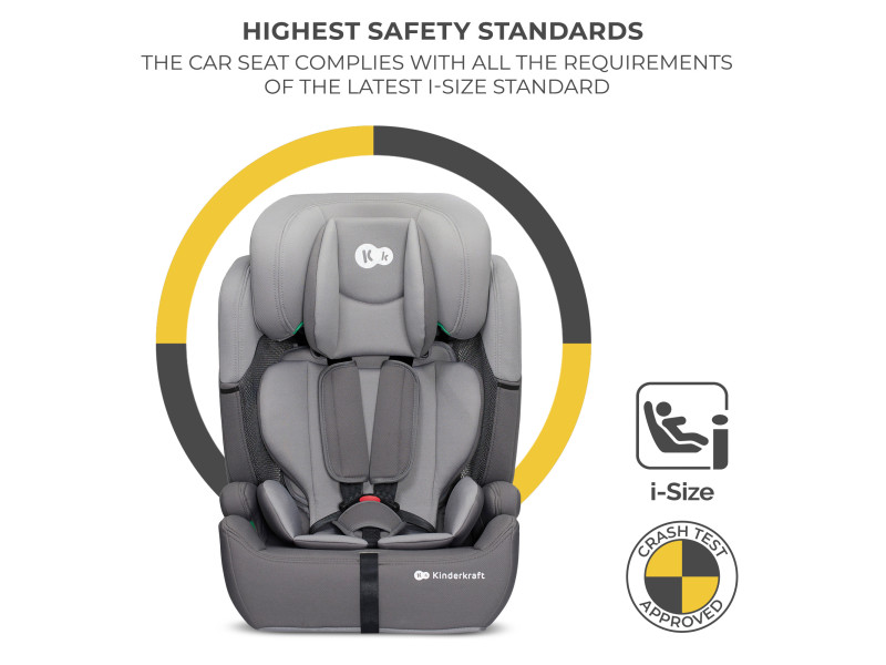 Автокресло Kinderkraft Comfort Up i-Size Grey (KCCOUP02GRY0000), Фото 13