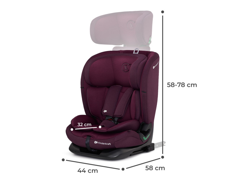 Автокрісло Kinderkraft Oneto3 i-Size Cherry Pearl (KCONE300RED0000), Фото 7