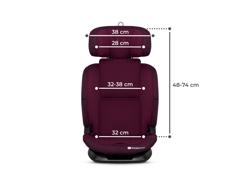 Автокрісло Kinderkraft Oneto3 i-Size Cherry Pearl (KCONE300RED0000), Фото 8
