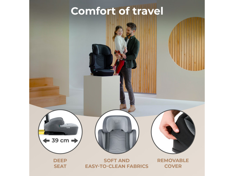 Автокресло Kinderkraft Xpand 2 i-Size Rocket Grey (KCXPAN02GRY0000), Фото 13