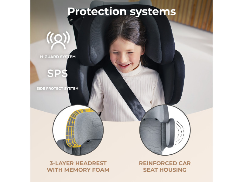 Автокресло Kinderkraft Xpand 2 i-Size Rocket Grey (KCXPAN02GRY0000), Фото 15