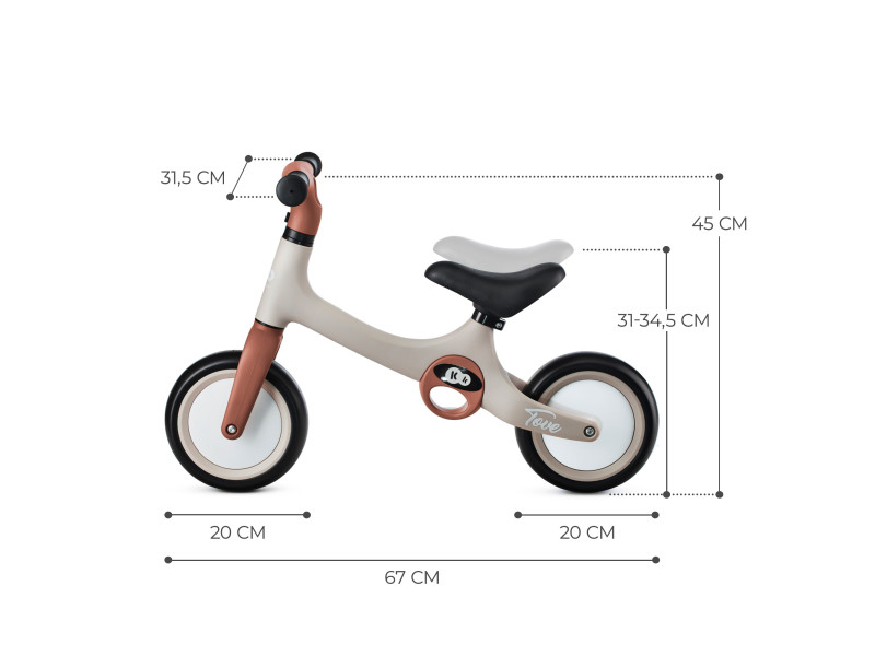 Біговел Kinderkraft Tove Desert Beige (KRTOVE00BEG0000), Фото 4