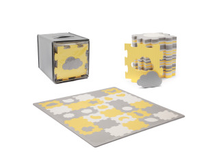 Килимок-пазл Kinderkraft Luno Shapes Yellow, 30 елементів (KPLUSH00YEL0000)