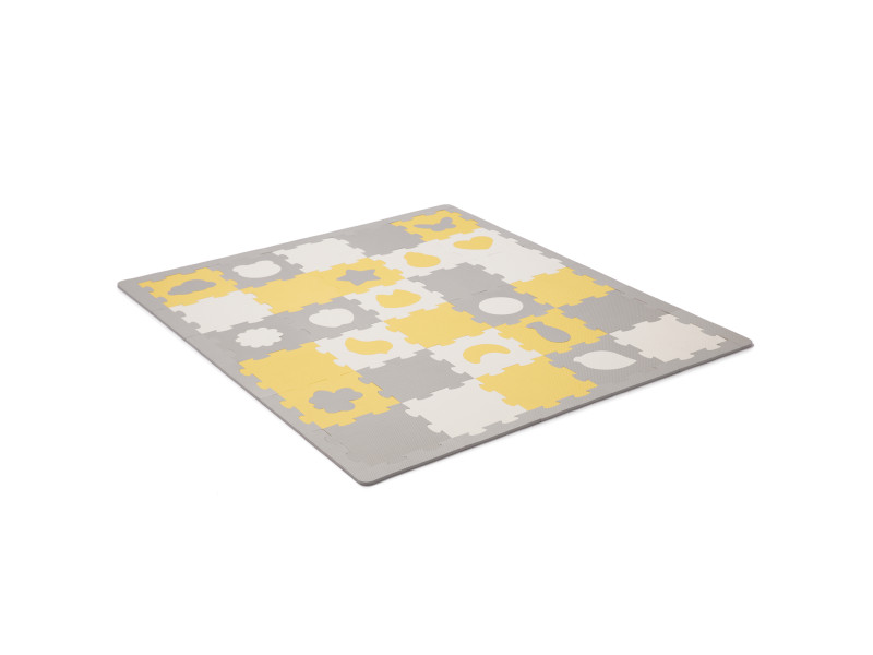 Килимок-пазл Kinderkraft Luno Shapes Yellow, 30 елементів (KPLUSH00YEL0000), Фото 3