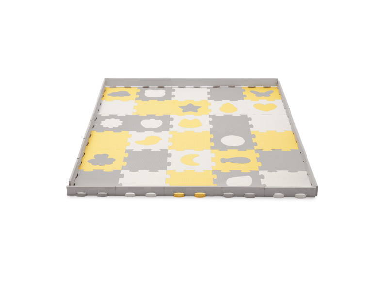 Килимок-пазл Kinderkraft Luno Shapes Yellow, 30 елементів (KPLUSH00YEL0000), Фото 4