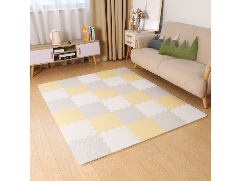 Килимок-пазл Kinderkraft Luno Yellow, 30 елементів (KKMLUNOYEL0000), Фото 4