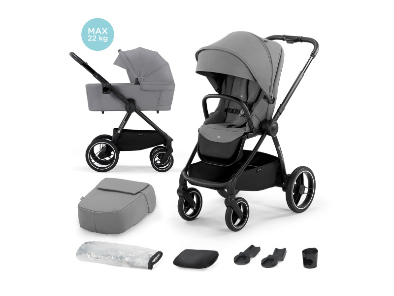 Універсальна коляска 2 в 1 Kinderkraft Nea Platinum Grey (KSNEA000GRY2000), Фото 1