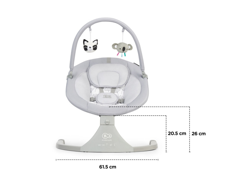 Крісло-гойдалка Kinderkraft Luli Gray (KKBLULIGRY0000), Фото 7 Крісло-гойдалка Kinderkraft Luli Gray (KKBLULIGRY0000), Фото 7
