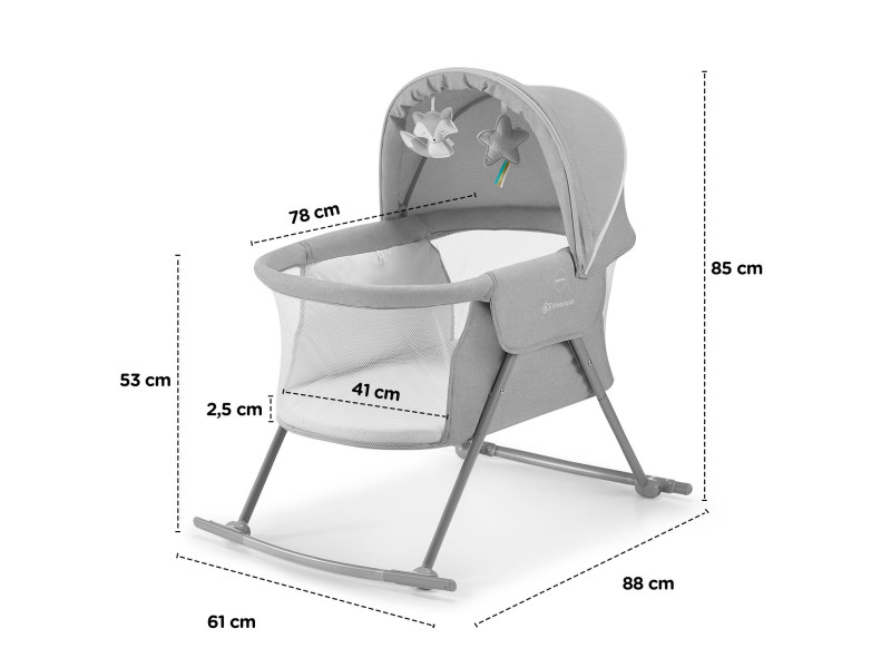 Люлька-гойдалка 3 в 1 Kinderkraft Lovi Beige (KKLLOVIBEG0000)., Фото 6