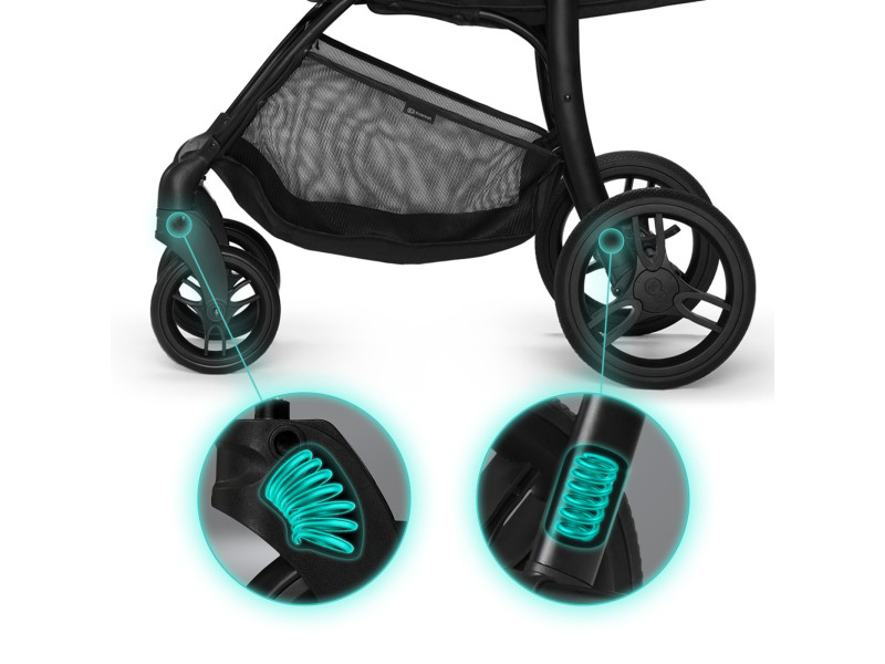 Прогулянкова коляска Kinderkraft Cruiser Black (KKWCRUIBLK0000), Фото 4