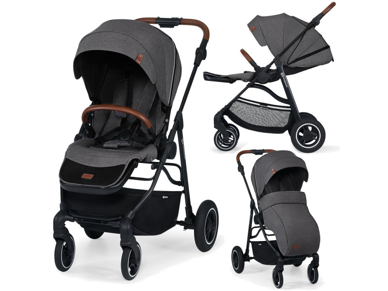 Прогулянкова коляска Kinderkraft All Road Ash Gray (KKWALROAGR0000), Фото 3