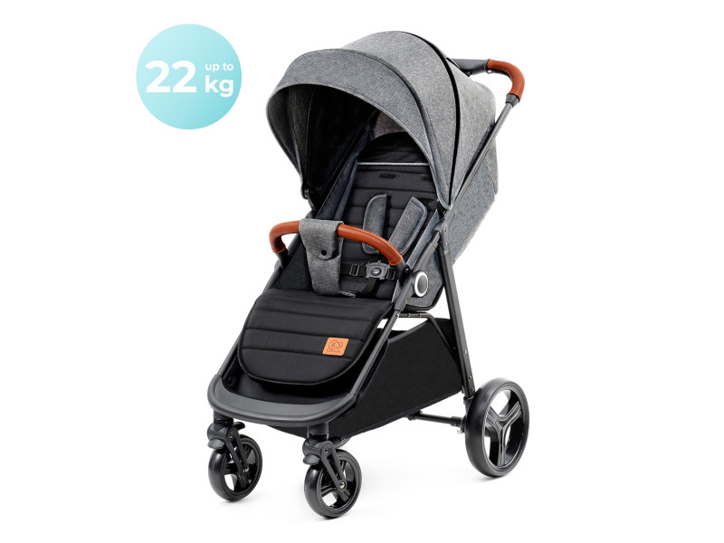 Прогулянкова коляска Kinderkraft Grande Plus Grey (KSGRAN00GRY0000), Фото 7