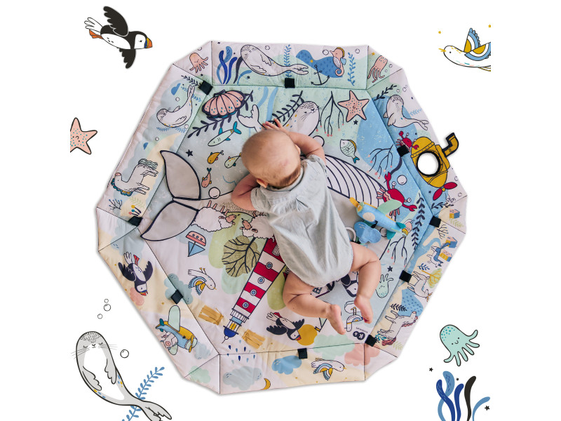 Розвиваючий килимок Kinderkraft Smartplay Sea (KPSMSE00MUL0000), Фото 6