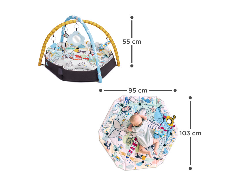 Розвиваючий килимок Kinderkraft Smartplay Sea (KPSMSE00MUL0000), Фото 10