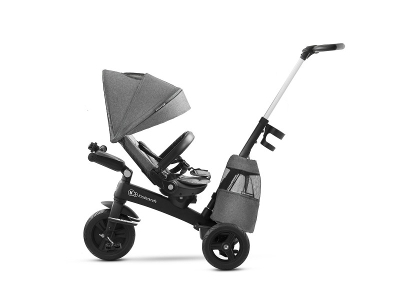 Триколісний велосипед Kinderkraft Easytwist Platinum Grey (KKRETWIGRY0000), Фото 11