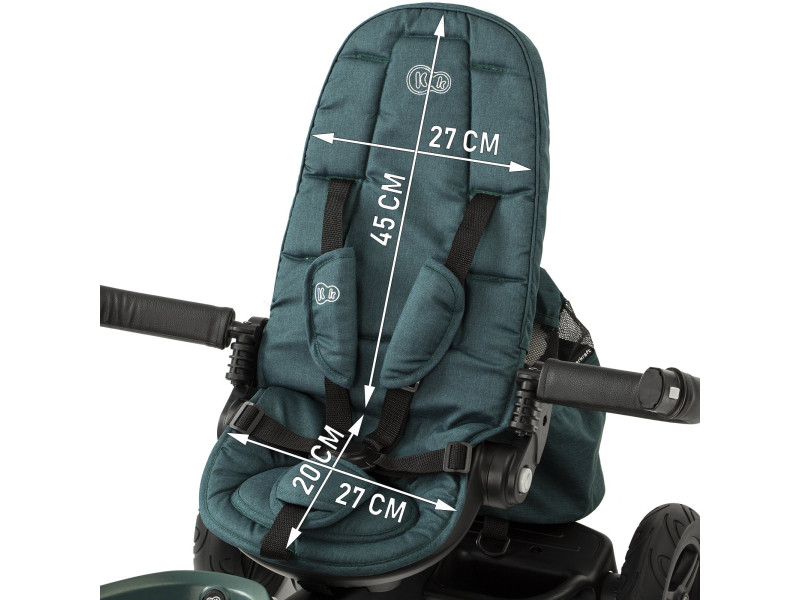 Триколісний велосипед Kinderkraft Easytwist Platinum Grey (KKRETWIGRY0000), Фото 6