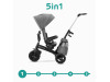 Триколісний велосипед Kinderkraft Easytwist Platinum Grey (KKRETWIGRY0000), Фото 23