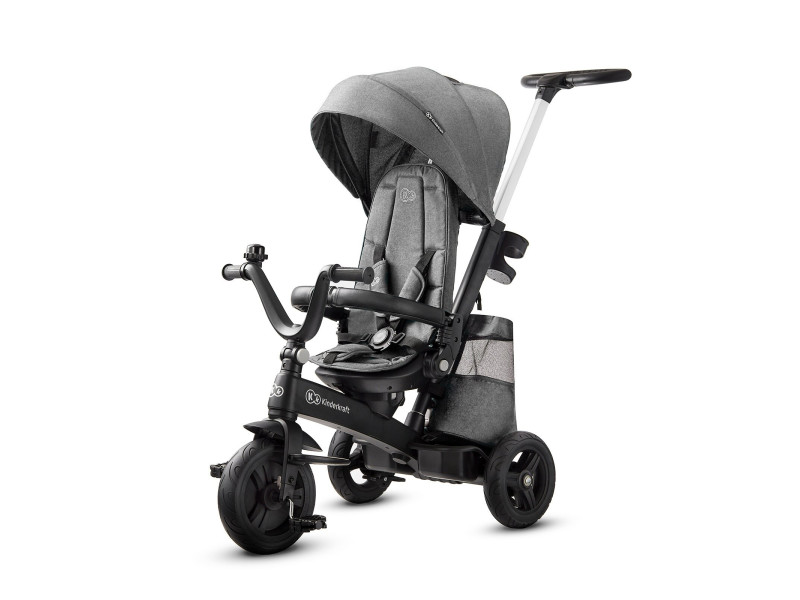 Триколісний велосипед Kinderkraft Easytwist Platinum Grey (KKRETWIGRY0000), Фото 1