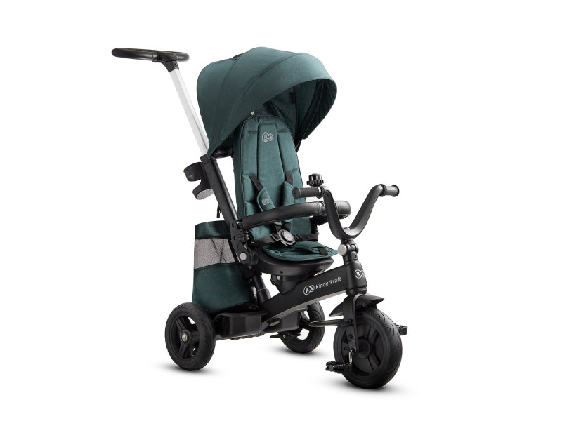 Трехколесный велосипед Kinderkraft Easytwist Midnight Green (KKRETWIGRE0000), Фото 3