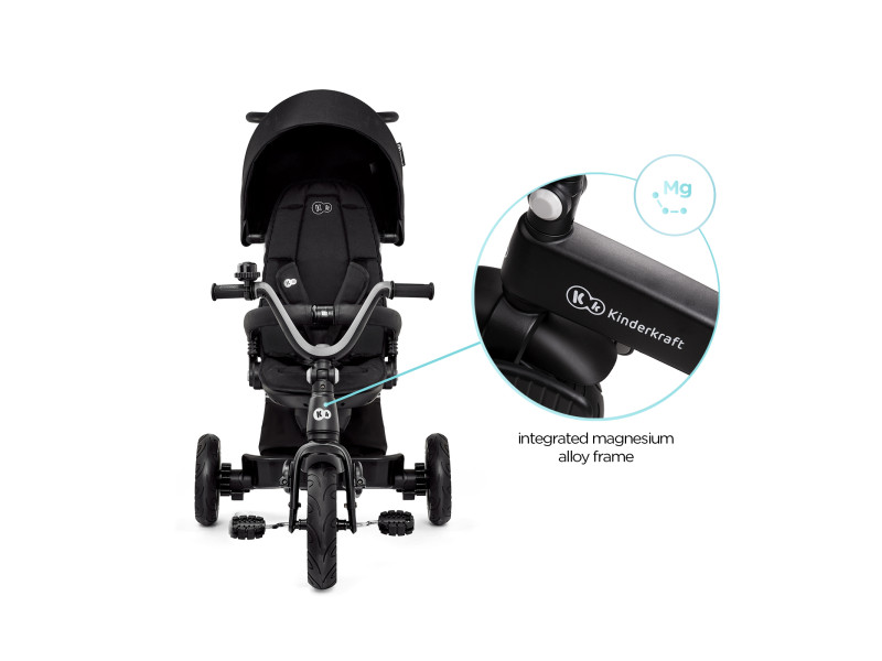Триколіснийй велосипед Kinderkraft Easytwist Black (KREASY00BLK0000), Фото 8