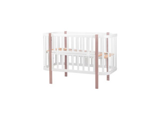 Ліжко Babyroom Місяць 120x60 набір 80x60  білий / капучино