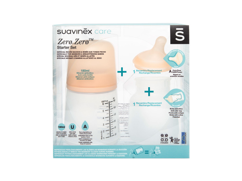 Набор антиколиковых бутылочек Suavinex Zero.Zero 180 мл, Фото 4