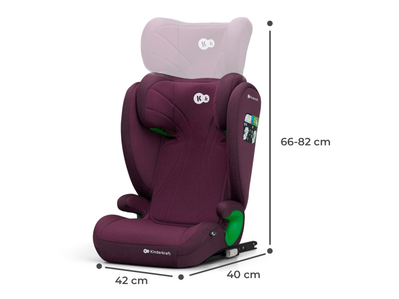Автокресло Kinderkraft Junior Fix 2 i-Size Cherry Pearl (KCJUFI20RED0000), Фото 9
