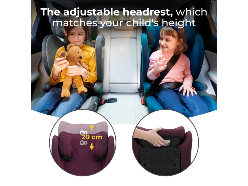 Автокрісло Kinderkraft Junior Fix 2 i-Size Cherry Pearl (KCJUFI20RED0000), Фото 6