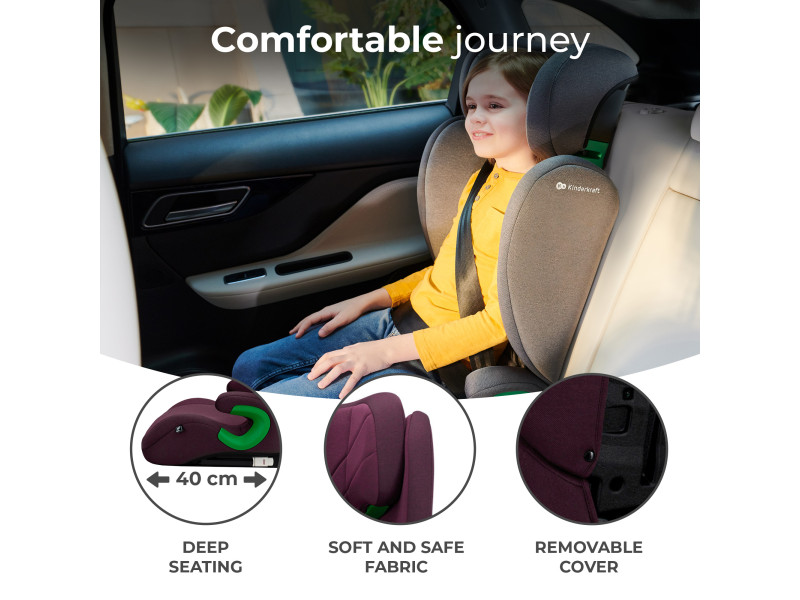 Автокрісло Kinderkraft Junior Fix 2 i-Size Cherry Pearl (KCJUFI20RED0000), Фото 7