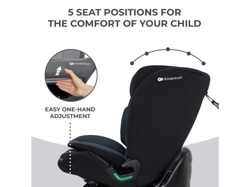 Автокрісло Kinderkraft Oneto3 i-Size Graphite Black (KCONE300BLK0000), Фото 17