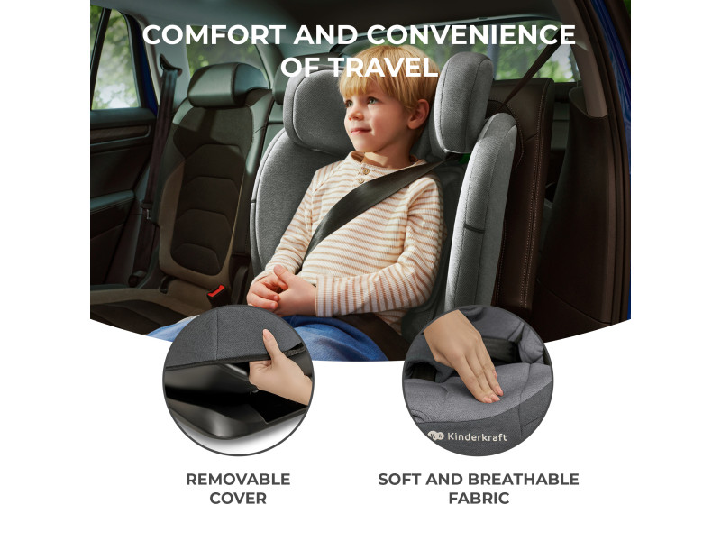 Автокрісло Kinderkraft Oneto3 i-Size Graphite Black (KCONE300BLK0000), Фото 6