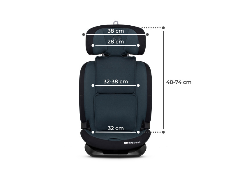 Автокрісло Kinderkraft Oneto3 i-Size Graphite Black (KCONE300BLK0000), Фото 8
