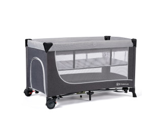 Ліжко-манеж Kinderkraft Leody Grey (KCLEOD00GRY0000)
