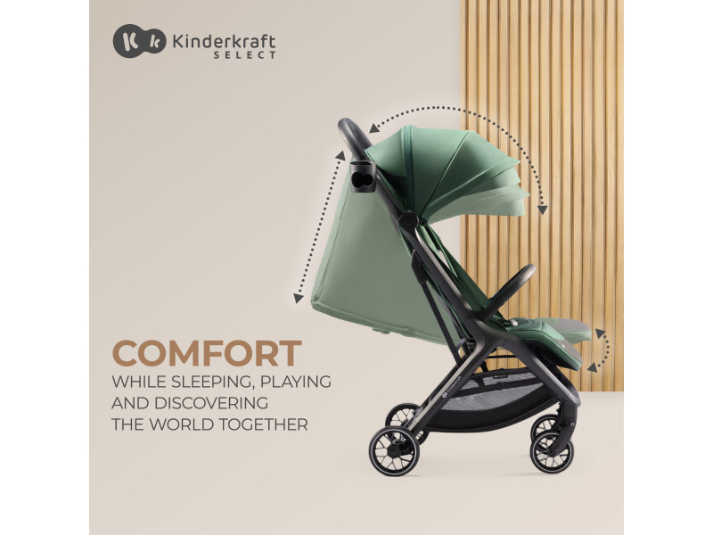 Прогулочная коляска Kinderkraft Nubi 2 Cloudy Grey (KSNUBI02GRY0000), Фото 12