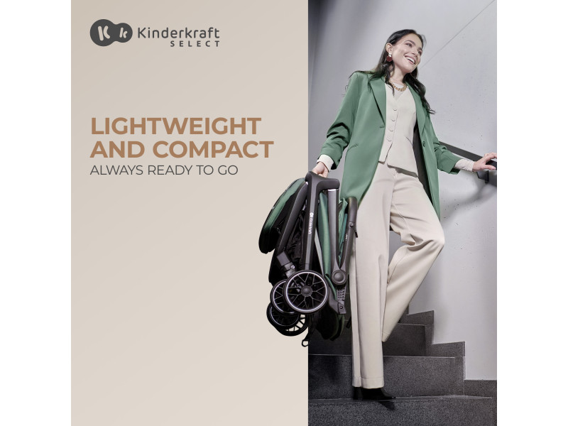 Прогулочная коляска Kinderkraft Nubi 2 Cloudy Grey (KSNUBI02GRY0000), Фото 10