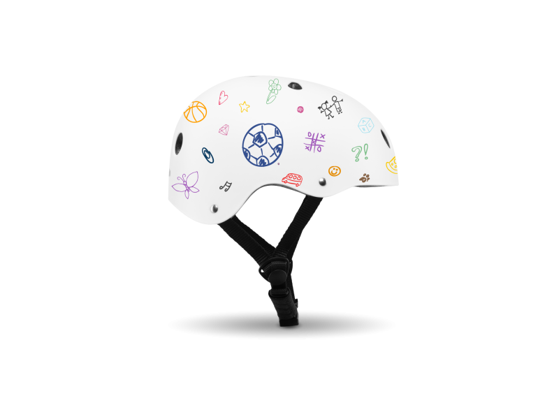 Велосипедний шолом Lionelo Helmet White, Фото 1