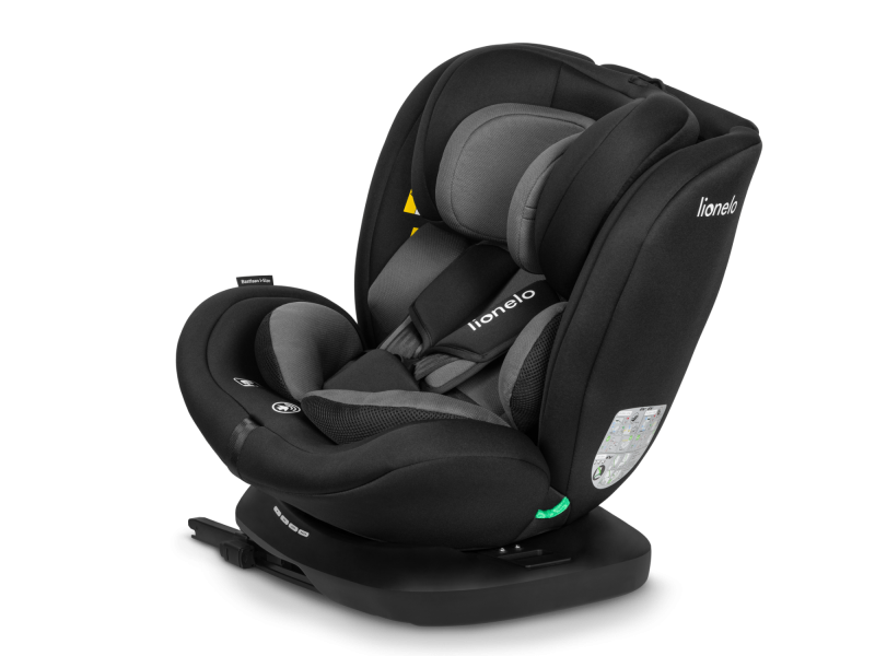 Дитяче автокрісло Lionelo BASTIAAN I-SIZE BLACK GREY, Фото 3