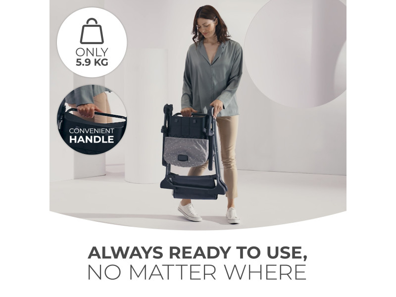 Стільчик для годування Kinderkraft Foldee Grey (KHFOLD00GRY0000), Фото 10