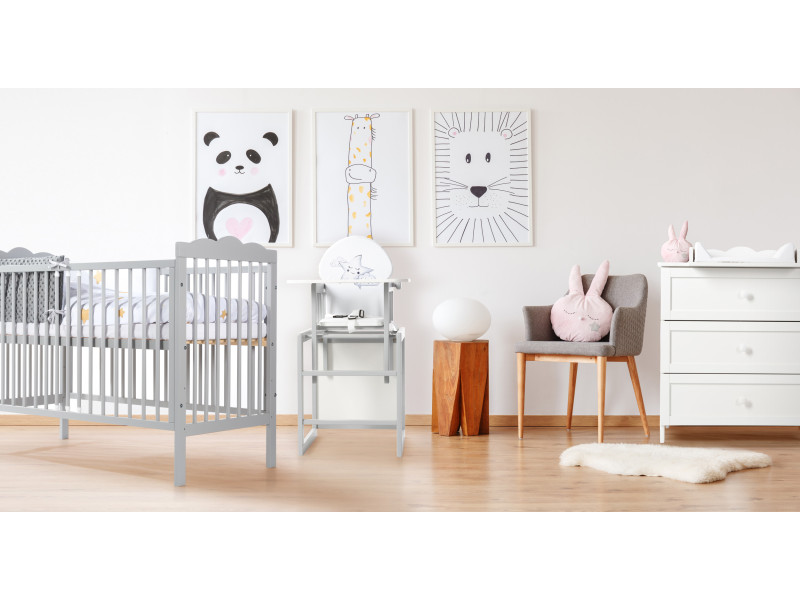 Дитяче ліжечко KLUPS OLIVER  Grey, Фото 3