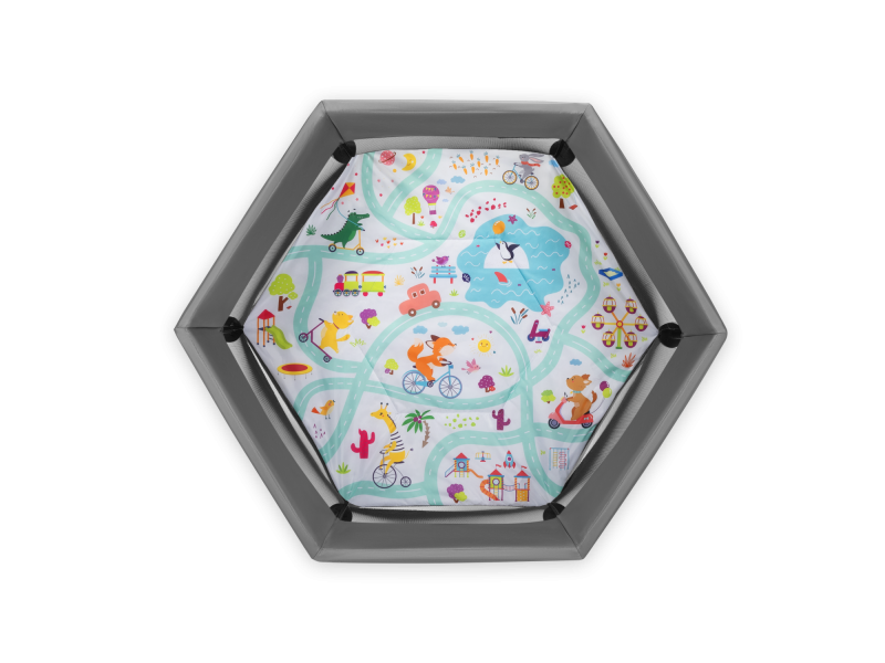 Манеж Lionelo ROEL GREY MULTICOLOR, Фото 3