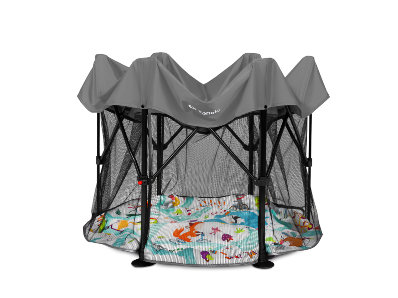 Манеж Lionelo ROEL GREY MULTICOLOR, Фото 4