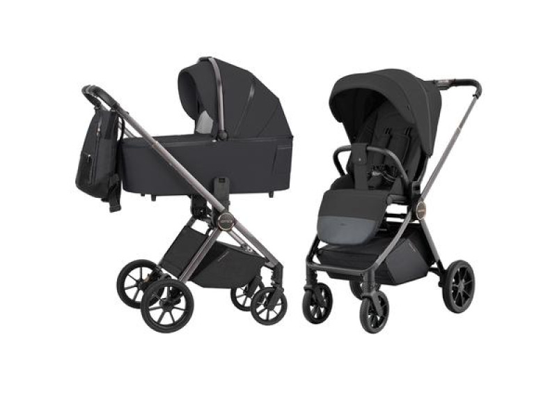 Коляска універсальна CARRELLO Ultra CRL-6525 2в1 Night Black 2024 /1/, Фото 1