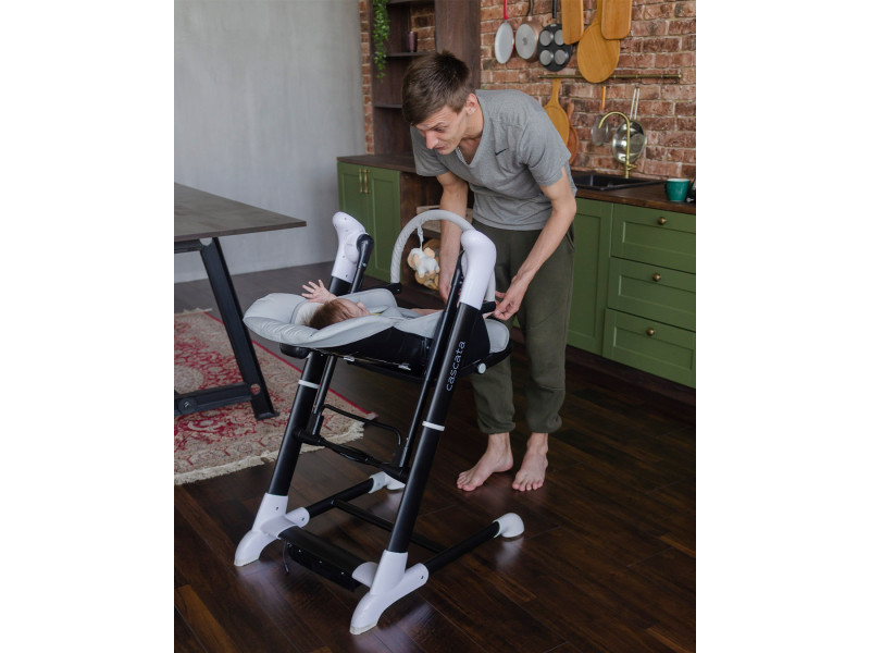 Стілець-гойдалка CARRELLO Cascata CRL-10303/1 Space Grey/1/ MOQ, Фото 5