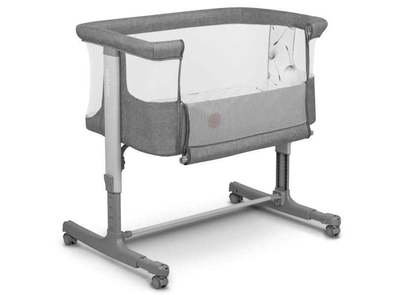 Кроватка приставная Lionelo AURORA GREY CONCRETE, Фото 3