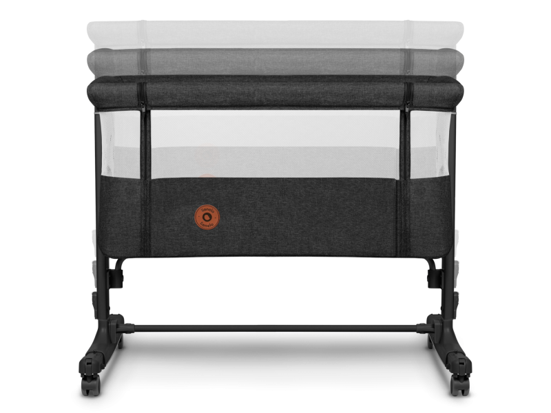 Ліжечко приставне Lionelo AURORA GREY GRAPHITE, Фото 3