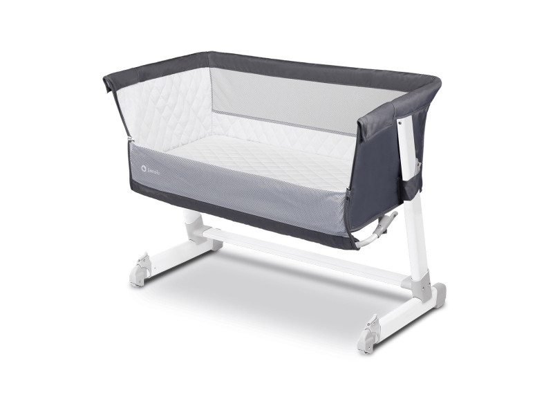 Ліжечко приставне Lionelo THEO DARK GREY, Фото 4