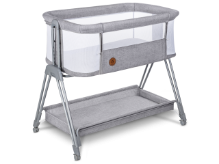 Кроватка приставная Lionelo LUNA GREY CONCRETE